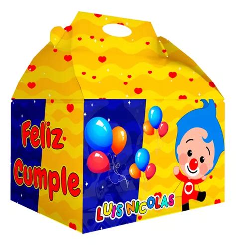 Caja Dulcera Bolo Fiesta Infantil Plim Plim Meses Sin Inter S