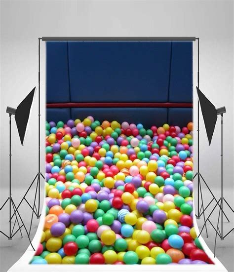 Photography Childrens Playground Backdrop 5x7ft Ocean Balls Toys