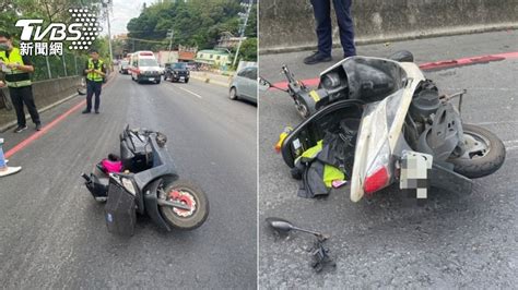 八里吊車機械故障「沿路漏油」 6機車輾過慘摔7人│自摔│送醫│蘆洲分局│tvbs新聞網