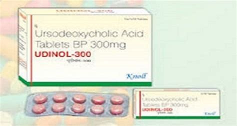 Udinol 300 Ursodeoxycholic Acid Tablets Bp 300Mg 10 Strips In A Box At