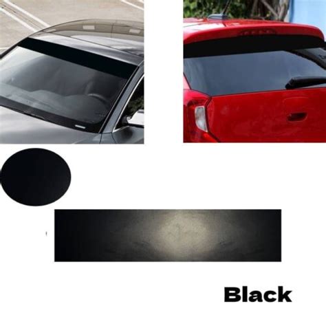 Gloss Black Soleil Bande Universel Voiture Van Pare Brise Sunstrip 140