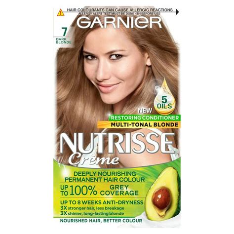 Garnier Nutrisse 7 Dark Blonde Permanent Hair Dye - £7.99 - Compare Prices