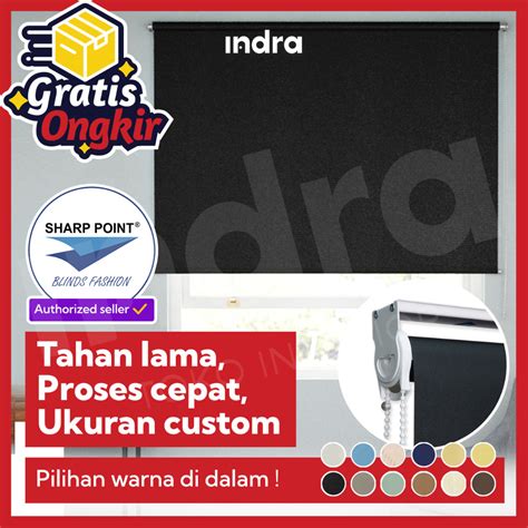 Jual Sharp Point Roller Blind Gorden Blackout 100 Tirai Jendela