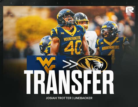 West Virginia Transfer Linebacker Josiah Trotter Commits To Mizzou