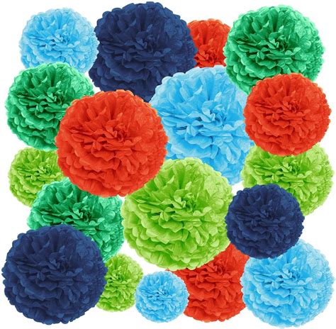 Epiqueone Piece Party Decoration Kit Hanging Tissue Paper Pom Poms