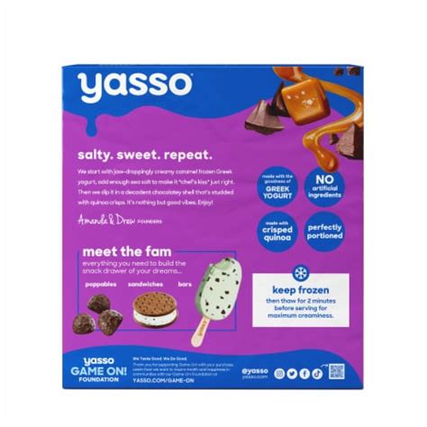 Yasso Salted Caramel Chocolate Crunch Frozen Greek Yogurt Bars Ct