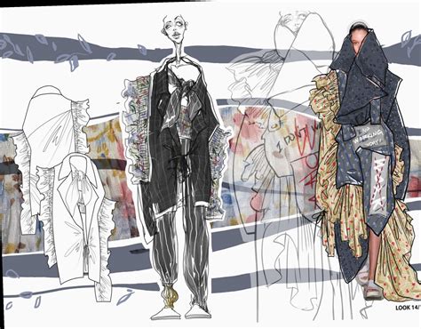 Fashion Sketchbook Illustrations Portfolio Layout Fashion