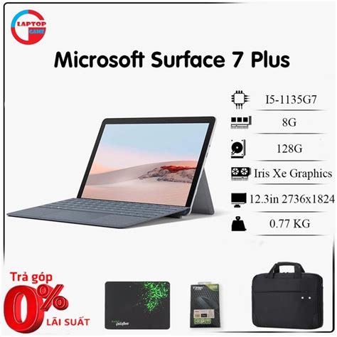 Combo Kèm Bút Phím Máy Tính Microsoft Surface Pro 7 Plus I5 8gb