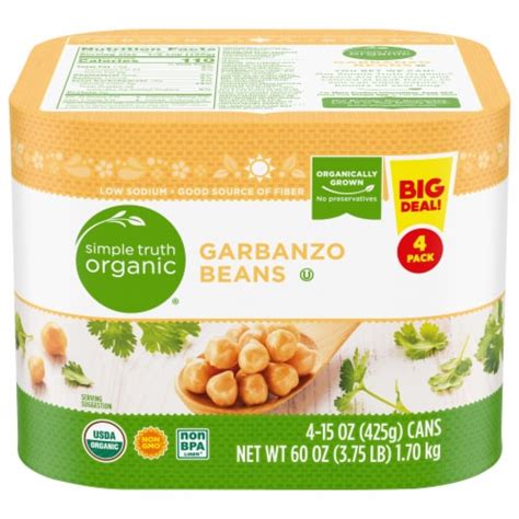 Simple Truth Organic Garbanzo Beans Ct Oz Kroger