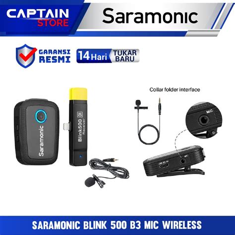 Jual Saramonic Blink 500 B3 Mic Wireless Saramonic Blink 500 B3