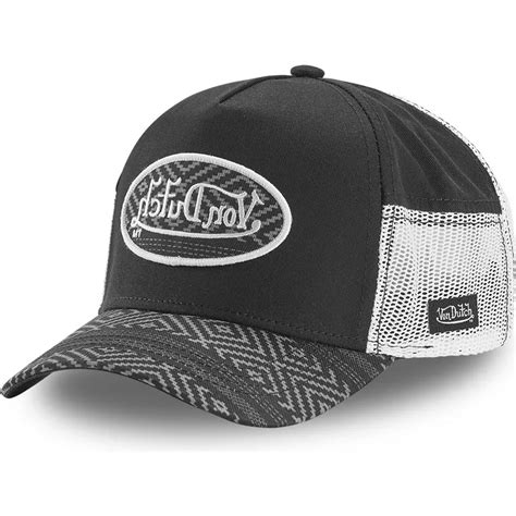 Von Dutch Atru Blk Black Trucker Hat Caphunters