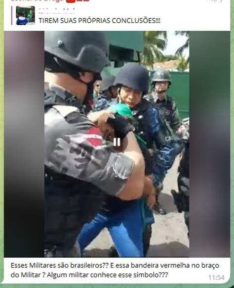 Bolsonaristas Questionam Bandeira Do Par Em Uniforme Da Pm Durante