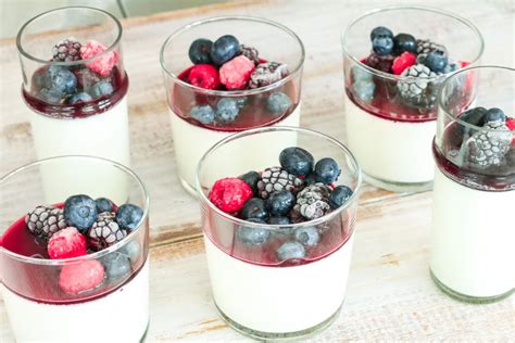 Panna Cotta With Berry Sauce The Mad Table