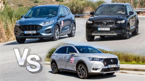 Ποιο Plug in οικογενειακό SUV DS 7 Crossback Vs Ford Kuga Vs Volvo XC