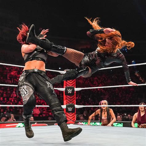 Becky Lynch Vs Bayley With Damage Ctrl Raw Wwe Photo