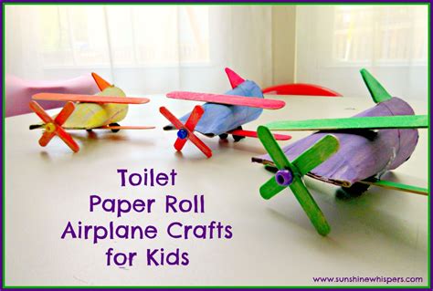 Toilet Paper Roll Airplane Crafts For Kids