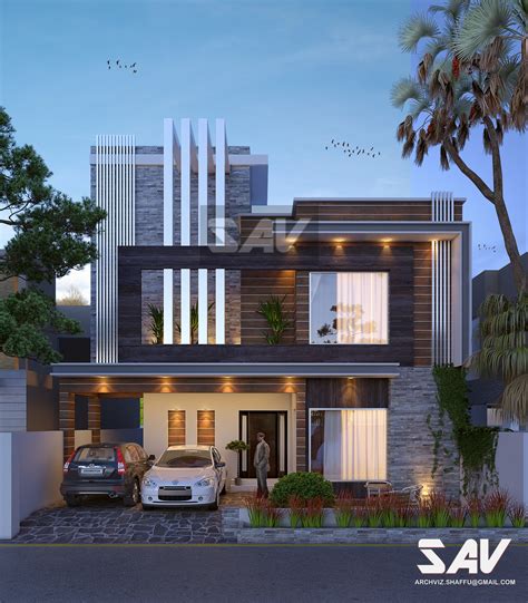 Small Modern House In Lahore Pakistan On Behance