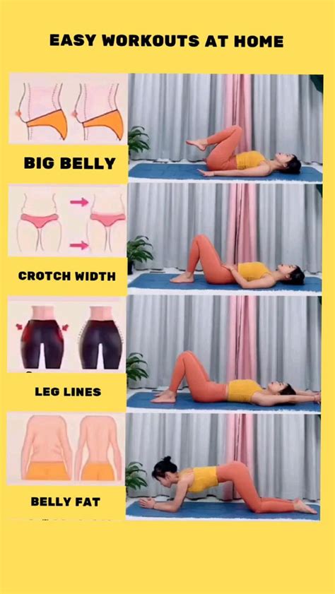 Easy Workouts At Home Latihan Lemak Perut Latihan Paha