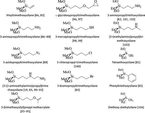 The Chemical Composition Of Silanes Used For Modification Of Hnts