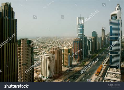 Dubai Skyline Along Sheikh Zayed Road Stock Photo 18906982 | Shutterstock