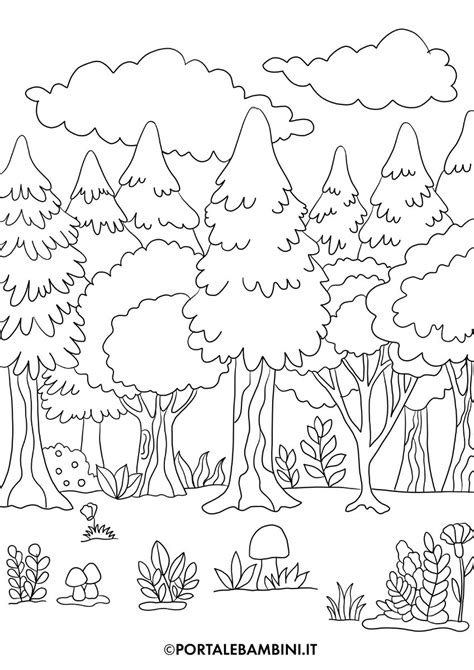 Disegni Bosco Da Colorare Stampa Gratis