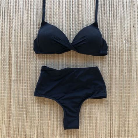Biquini Transpassado Hot Pants Preto Dondoca Moda Feminina Dondoca Moda Feminina