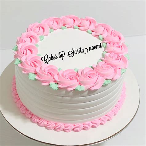 Pastel Para Mujer Decorado Con Rosetones Cake Cute Cakes Dessert Shop