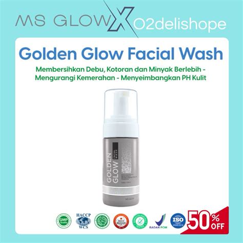 Jual Ms Glow Facial Wash Golden Glow Facial Wash Sabun Wajah Ms