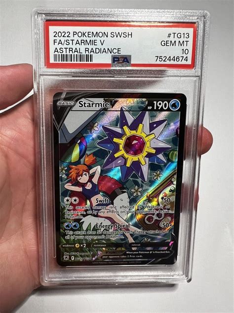 Psa Gem Mint Starmie V Astral Radiance Tg Trainer Misty Rare