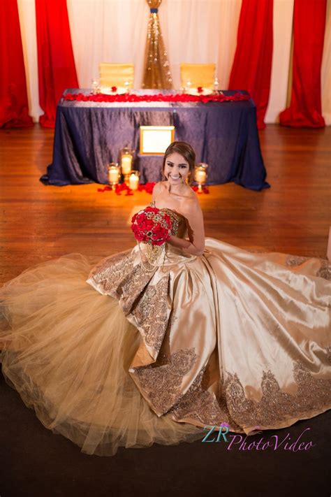 Beauty And The Beast Quinceanera Tale As Old As Time Gold And Red