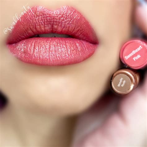 Lip Mix Sweetheart Pink Metallic Nude Gloss Swakbeauty