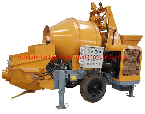 China Good Performance Hbt Small Portable Concrete Mixer And Pumping