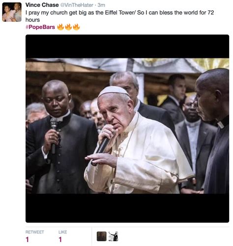 This Picture Inspired The Hashtag Popebars On Twitter