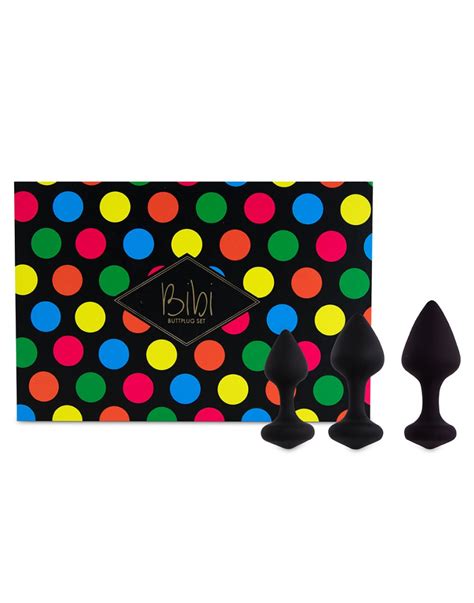Kit De 3 Plugs Anal Bibi Noir Senkys