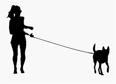 Human Human Dog Silhouette Png Free Transparent Clipart Clipartkey