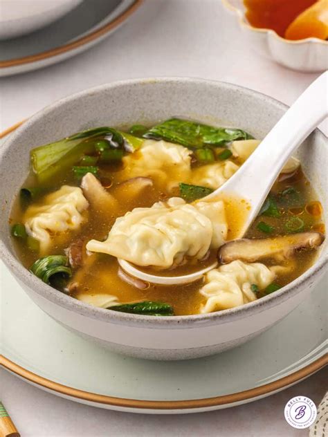 Quick And Easy Wonton Soup Recipe Belly Full