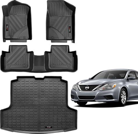 Yonugli For 2013 2018 Nissan Altima Floor Mats And Trunk Cargo Liner Set All Weather