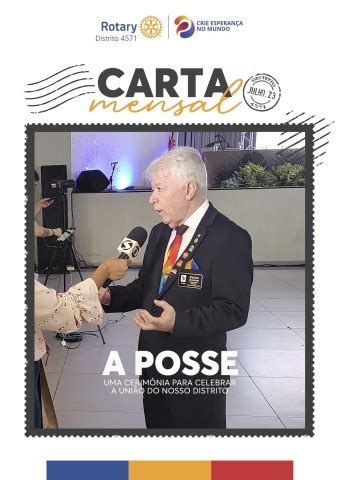 Carta Mensal Rotary Club Distrito Agosto