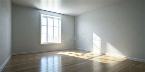 Sunlight through Window in Empty Room, Wood Floor, Interior Design ...