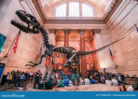 New York, USA - June 16. 2017: Interior of the Americal Museum of ...