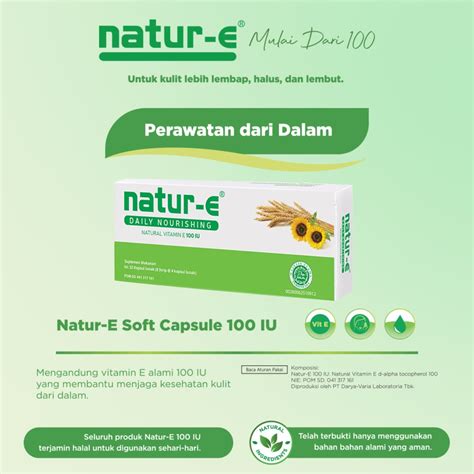 Jual Natur E Iu Soft Capsule S Danas S Indonesia Shopee Indonesia