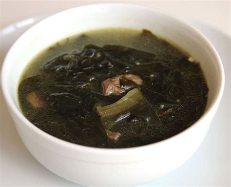 Seaweed Soup With Beef Miyeokguk Recipe Miyeok Maangchi