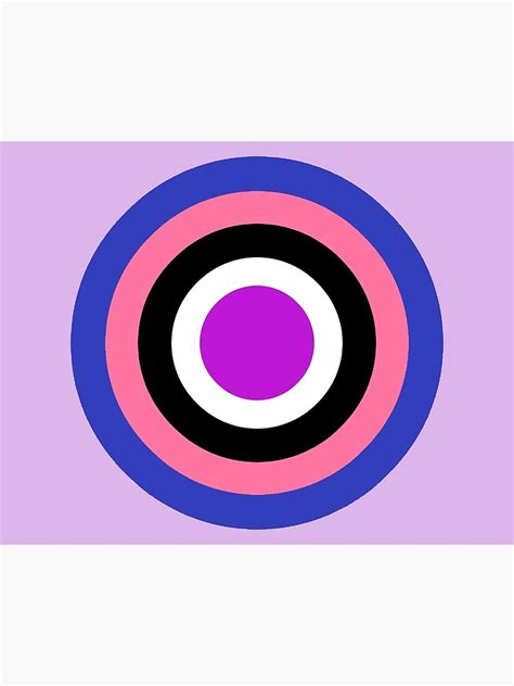 Genderfluid Pride Flag Circle Poster For Sale By Kiippers Redbubble