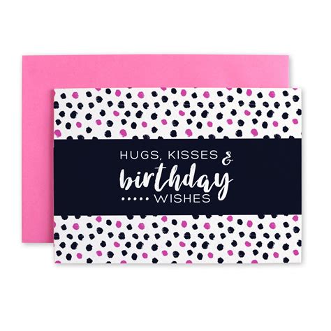 Hugs Kisses And Birthday Wishes Card Loveli Design