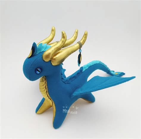 Dragão Azul | Loja Mhai Ateliê | Elo7 Produtos Especiais