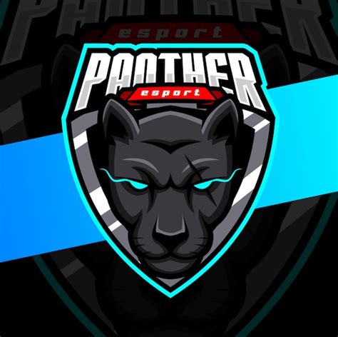 Pantera Mascote Esport Logotipo Designs Vetor Premium