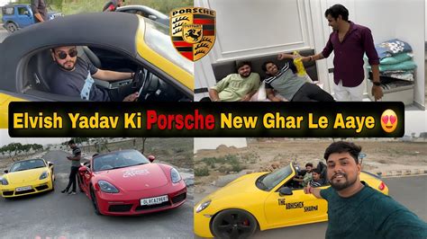 Elvish Yadav Ki Porsche Le Aaye 😍😍 Ankur Jatuskaran Vlogs Elvish Yadav Youtube