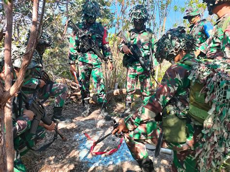 Batalyon Komposit Gardapati Gelar Latihan Operasi Militer Perang Di