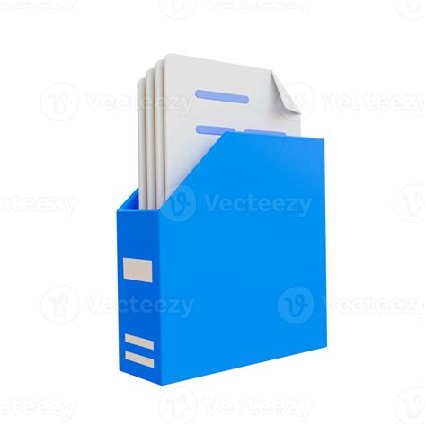 3d Files Retention Documents Storing Document Folder Icon 3d