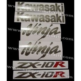 Autocollants Stickers Kawasaki Zx R Ann E Version Argent